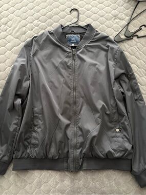 George Men's Charcoal Gray Bomber Jacket